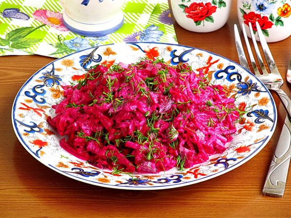 Салат из свёклы и хрена по-латышски, пошаговый рецепт с фото
