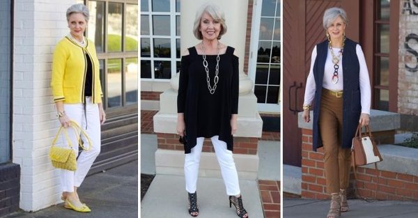 как должна одеваться женщина после 50, чтобы выглядеть стильно - весна, фото